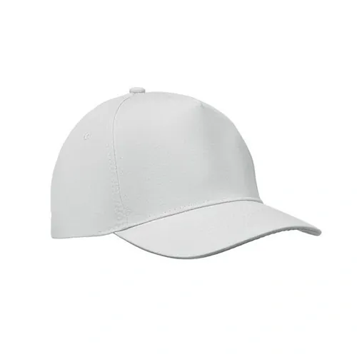Gorra de béisbol 5 paneles algodón cierre ajustable ref MO2345 - Blanco