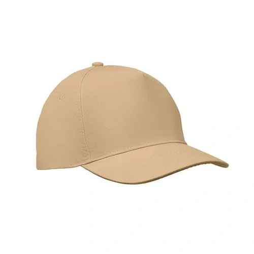 Gorra de béisbol 5 paneles algodón cierre ajustable ref MO2345 - Marfil