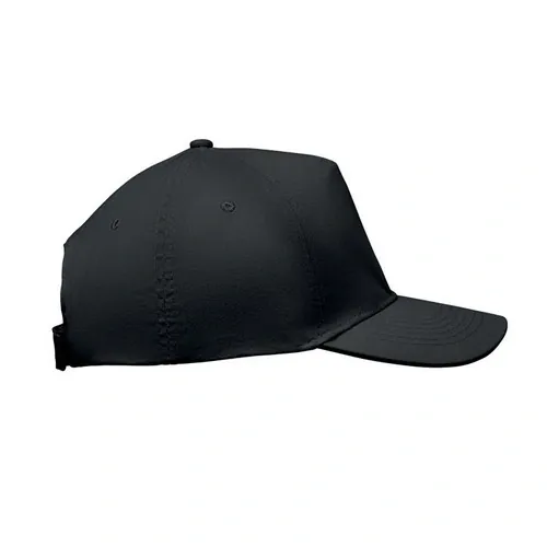 Gorra de béisbol 5 paneles algodón cierre ajustable ref MO2345 - Negro Side