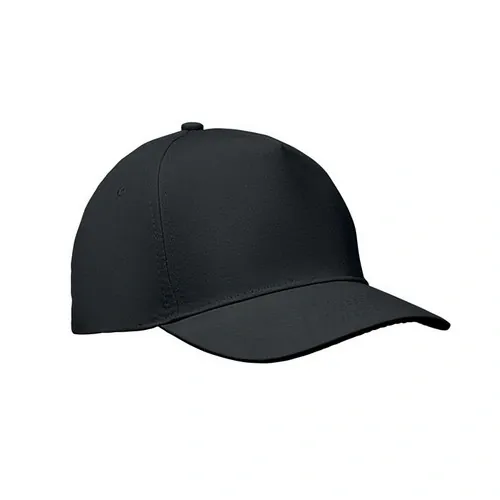 Gorra de béisbol 5 paneles algodón cierre ajustable ref MO2345 - Negro
