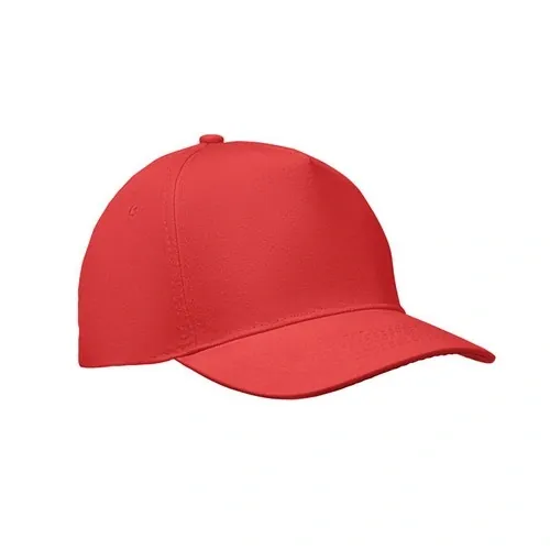 Gorra de béisbol 5 paneles algodón cierre ajustable ref MO2345 - Rojo