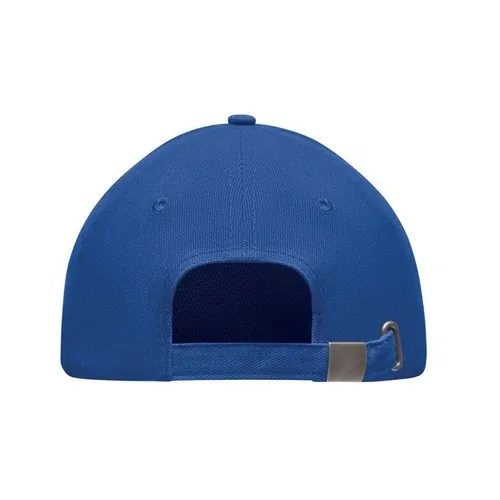 Gorra de béisbol de 5 paneles con hebilla plateada ref MO6875 - Back Azul Royal