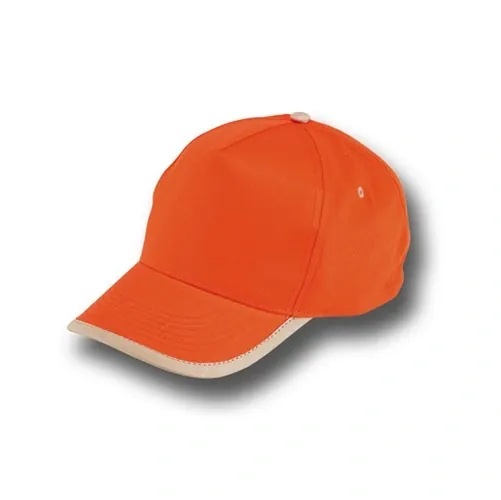 Gorra de algodón con ajuste cómodo de velcro ref BO21 - Naranja