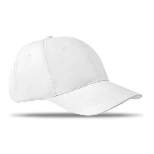 Gorra de béisbol de algodón con cierre ajustable ref MO8834 - Blanco