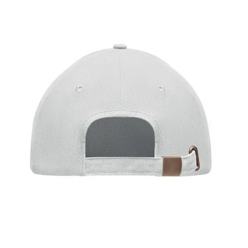 Gorra de béisbol de algodón con cierre ajustable ref MO9643 - Back Blanco