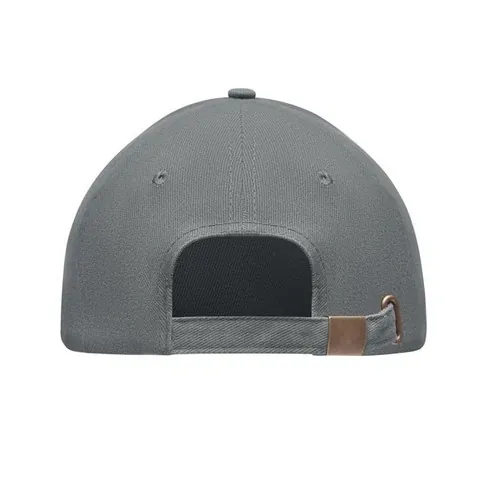 Gorra de béisbol de algodón con cierre ajustable ref MO9643 - Back Gris