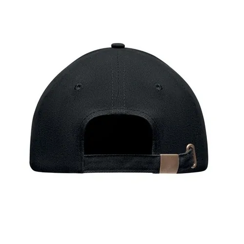 Gorra de béisbol de algodón con cierre ajustable ref MO9643 - Back Negro
