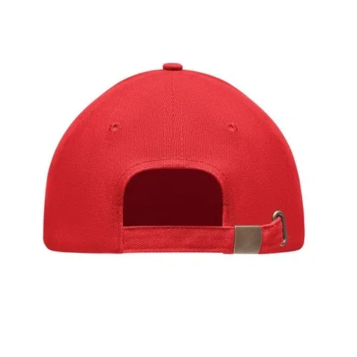 Gorra de béisbol de algodón con cierre ajustable ref MO9643 - Back Rojo