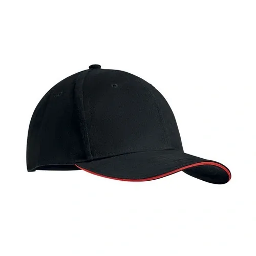 Gorra de béisbol de algodón con cierre ajustable ref MO9643 - Negro Rojo