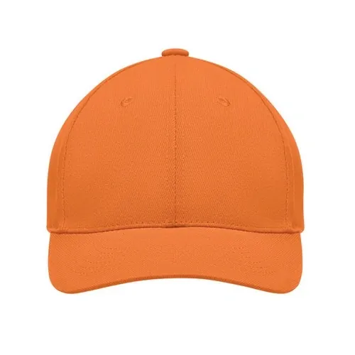 Gorra de béisbol de algodón con cierre ajustable ref MO9643 - Side Naranja