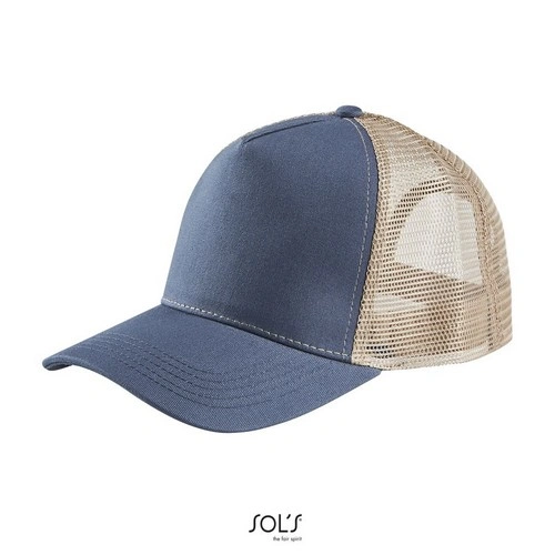 Gorra de malla de 5 paneles con cierre ajustable ref S04451