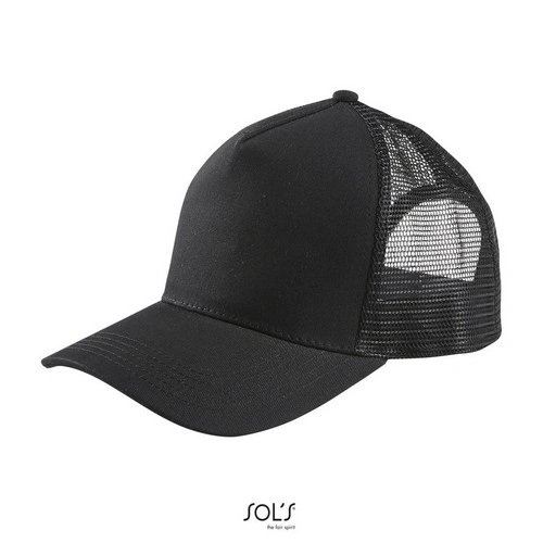 Gorra de malla de 5 paneles con cierre ajustable ref S04451
