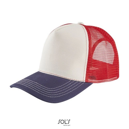Gorra de malla de 5 paneles con cierre ajustable ref S04451