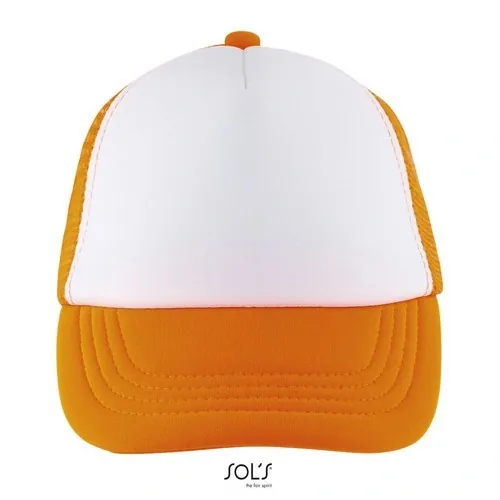 Gorra de malla de 5 paneles para niños ajustable ref S03091