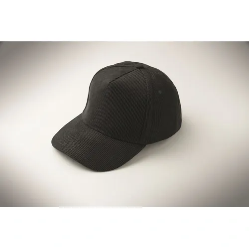 Gorra de pana de 5 paneles personalizable para eventos ref MO2879 - 07 Negro