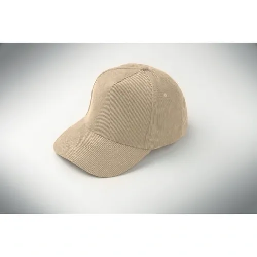 Gorra de pana de 5 paneles personalizable para eventos ref MO2879 - Beig 7
