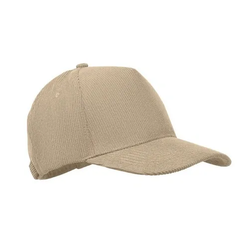 Gorra de pana de 5 paneles personalizable para eventos ref MO2879 - Beig