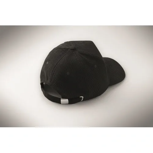 Gorra de pana de 5 paneles personalizable para eventos ref MO2879 - Detail Negro