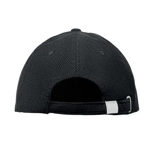 Gorra de pana de 5 paneles personalizable para eventos ref MO2879 - Negro Open