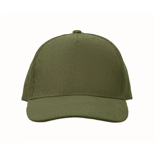 Gorra de pana de 5 paneles personalizable para eventos ref MO2879 - Top Verde