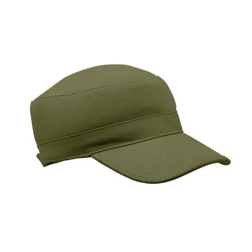 Gorra militar 260 gr/m personalizable con cierre ajustable ref MO2867 - Verde Militar