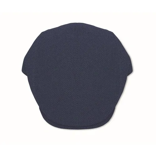 Gorra plana Newsboy personalizable estilo boina melange ref MO2966 - Back Azul