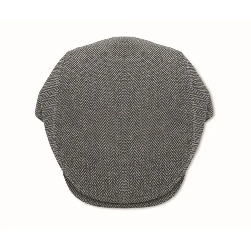 Gorra plana Newsboy personalizable estilo boina melange ref MO2966 - Back Gris