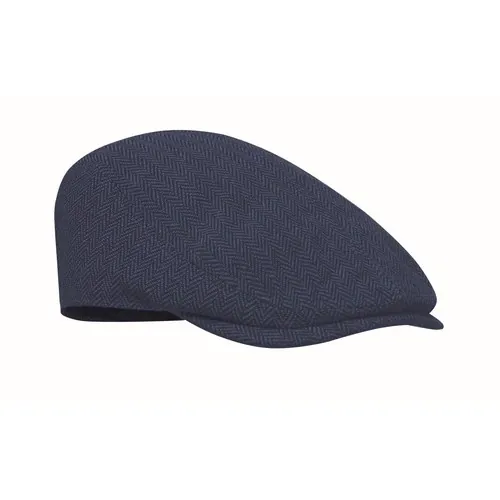Gorra plana Newsboy personalizable estilo boina melange ref MO2966 - Front Azul