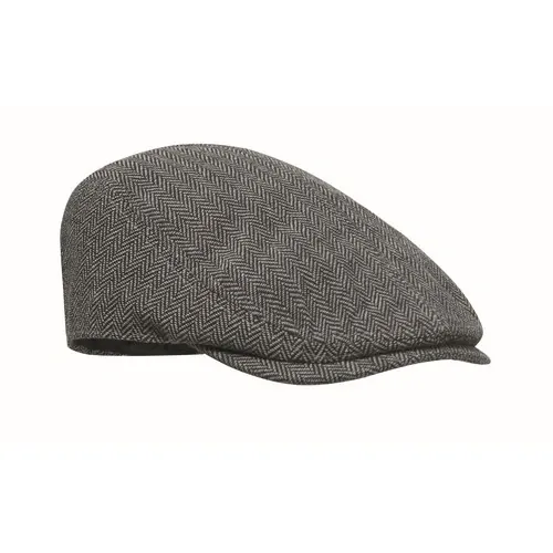 Gorra plana Newsboy personalizable estilo boina melange ref MO2966 - Front Gris