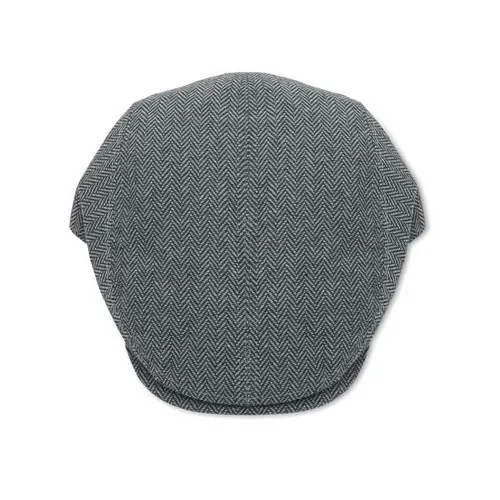 Gorra plana Newsboy personalizable estilo boina melange ref MO2966 - Gris Back