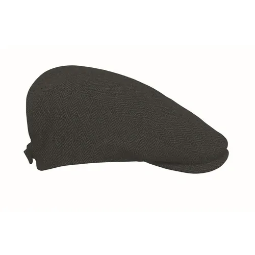 Gorra plana Newsboy personalizable estilo boina melange ref MO2966 - Top Negro