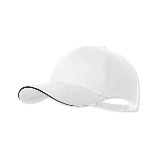Gorra de 6 paneles con cierre hebilla metálica ref 1535 - Blanco