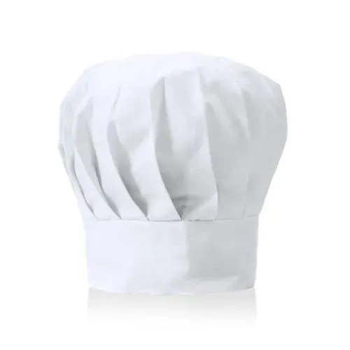 Gorro de cocina ajustable en suave material TC ref 4747 - Blanco
