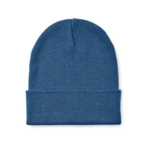 Gorro de punto suave con puño unisex ref MO2705 - Azul
