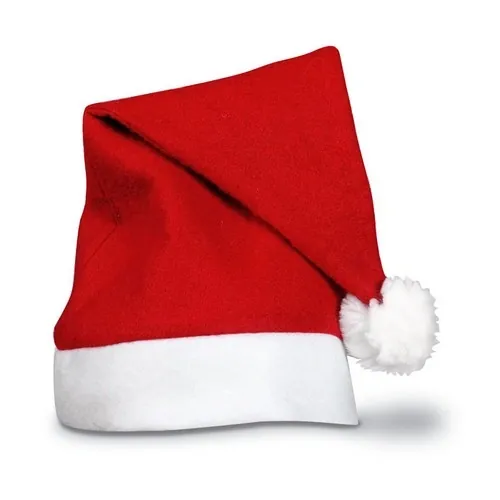 Gorro Papá Noel con diseño festivo ref CX1015 - Front Rojo