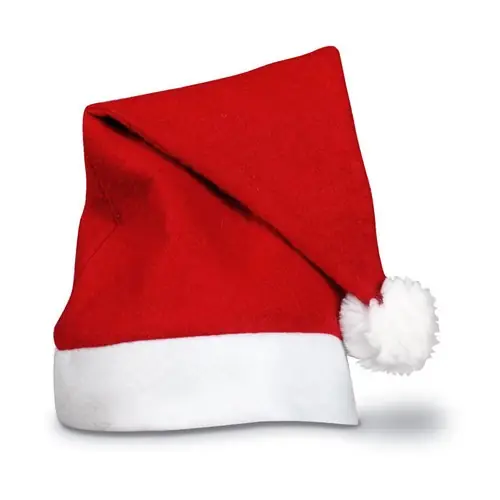Gorro Papá Noel con diseño festivo ref CX1015 - Rojo