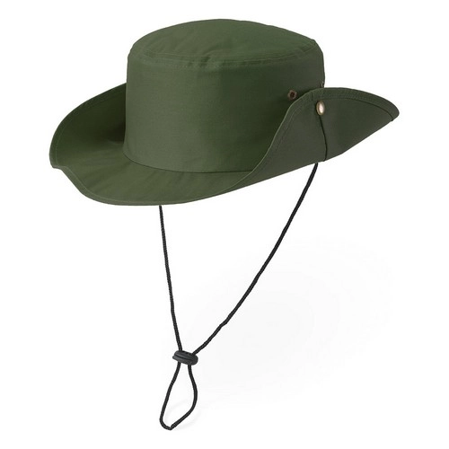 Gorro safari de poliéster con ventilación y cordón ajustable ref 99409