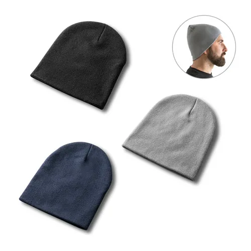 Gorro unisex de doble capa suave en poliéster reciclado ref 99039