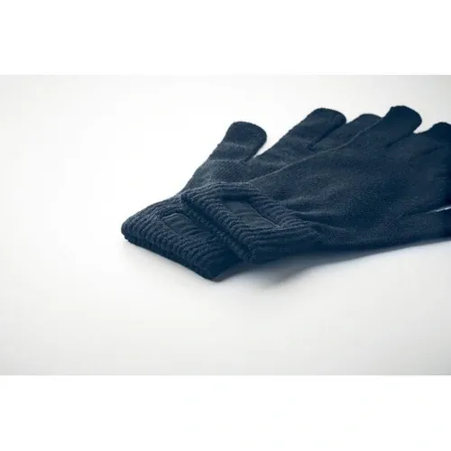 Guantes de punto elásticos de poliéster RPET ref MO2399 - Item Detail Picture French Marino