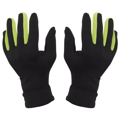 Guantes táctiles cómodos y ajustados para deporte ref LA33 - Negro Combinado Amarillo