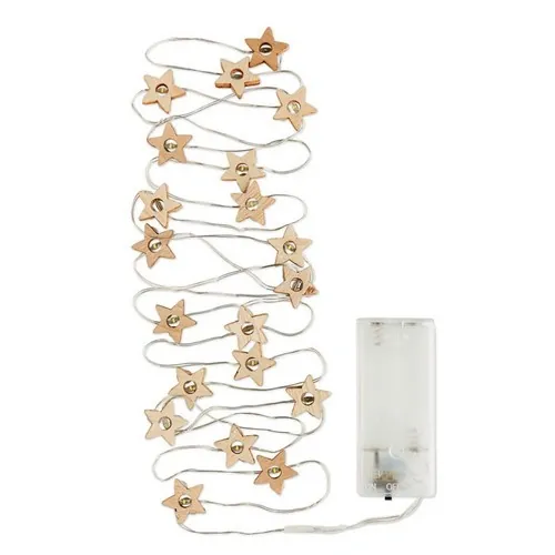 Guirnalda de luces LED en forma de estrella para decorar ref CX1462 - Open Madera