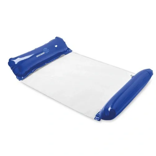 Hamaca hinchable de PVC con red de malla ref MO2441 - Azul Royal Printed