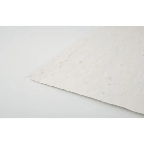 Hoja de papel reciclado con semillas de flores silvestres ref MO6914 - Top Blanco