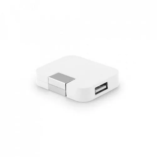 Hub USB 20 con 4 puertos para conectar dispositivos ref 97318 - Blanco