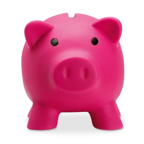 Hucha de cerdito PVC con tapón ABS fácil de usar ref MO8132