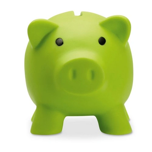 Hucha de cerdito PVC con tapón ABS fácil de usar ref MO8132
