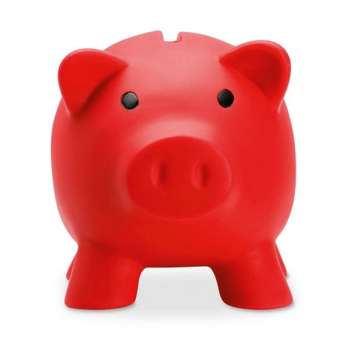 Hucha de cerdito PVC con tapón ABS fácil de usar ref MO8132