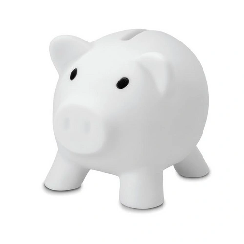 Hucha de cerdito PVC con tapón ABS fácil de usar ref MO8132