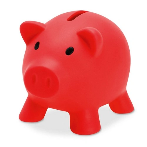 Hucha de cerdito PVC con tapón ABS fácil de usar ref MO8132