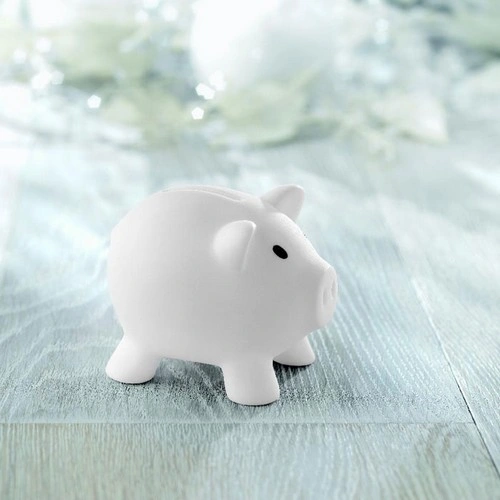 Hucha de cerdito PVC con tapón ABS fácil de usar ref MO8132